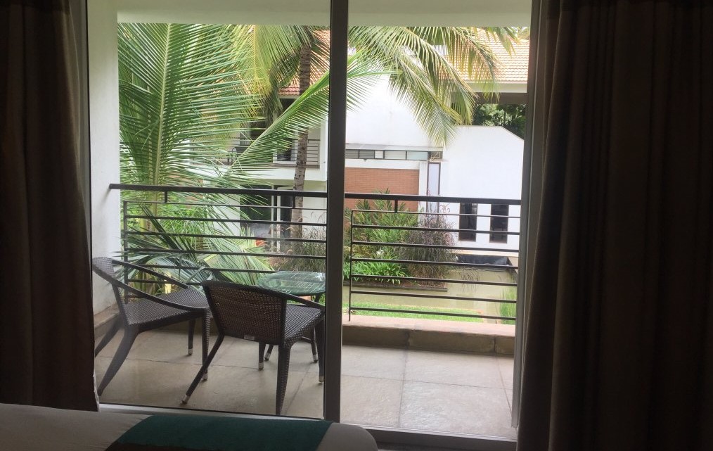 My room balcony - Windflower Prakruthi Resort Bangalore
